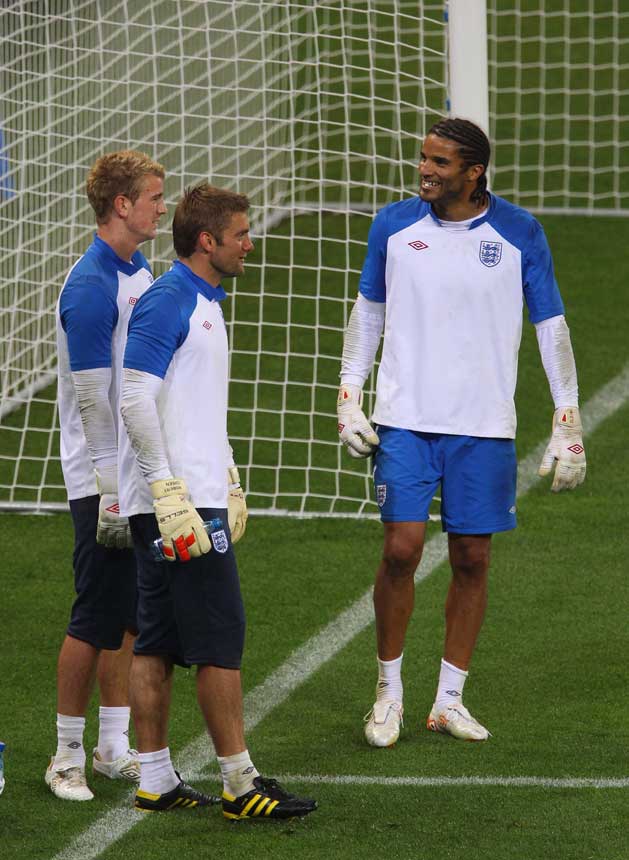 Robert Green, Joe Hart and David James.